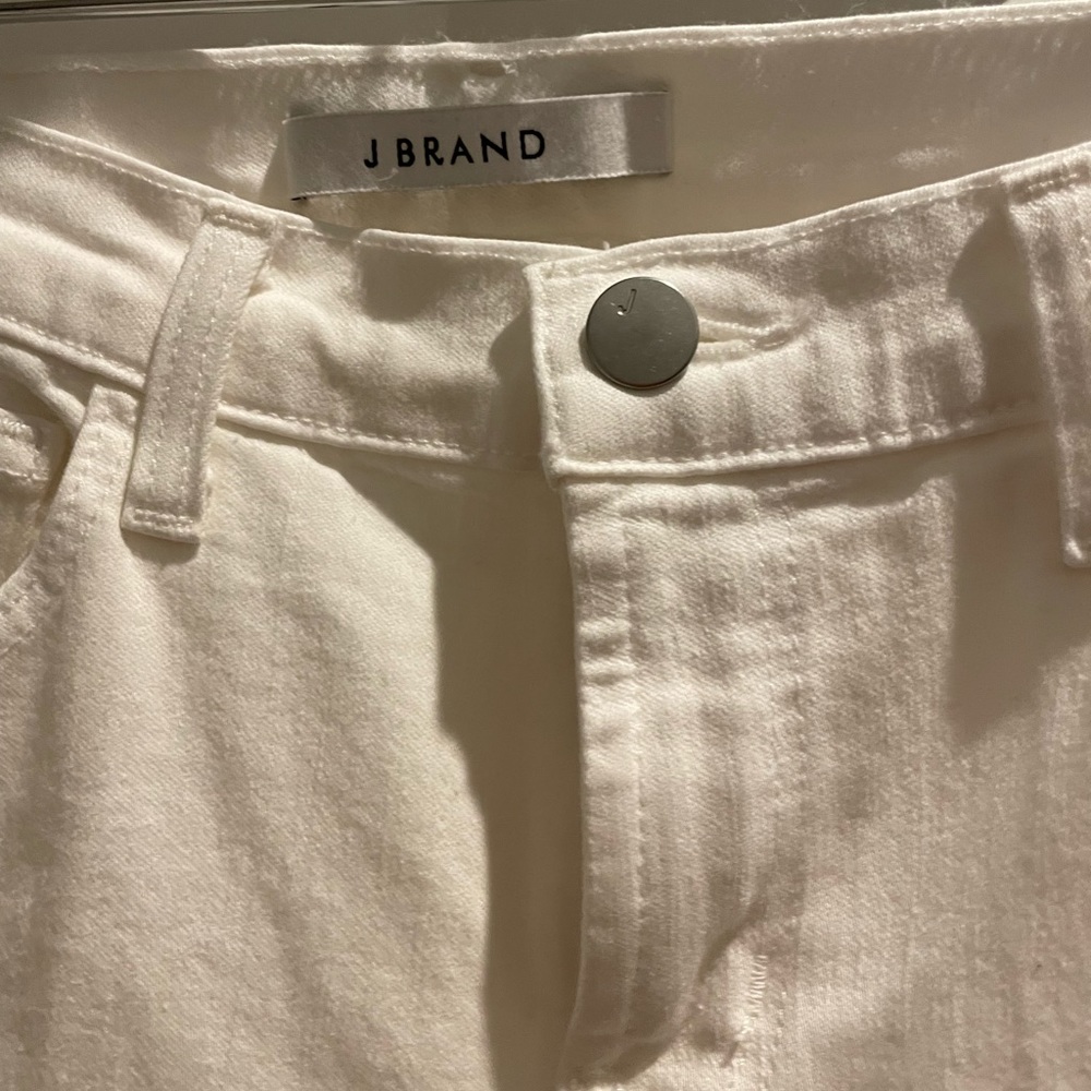 WHITE J BRAND FLARE JEANS
